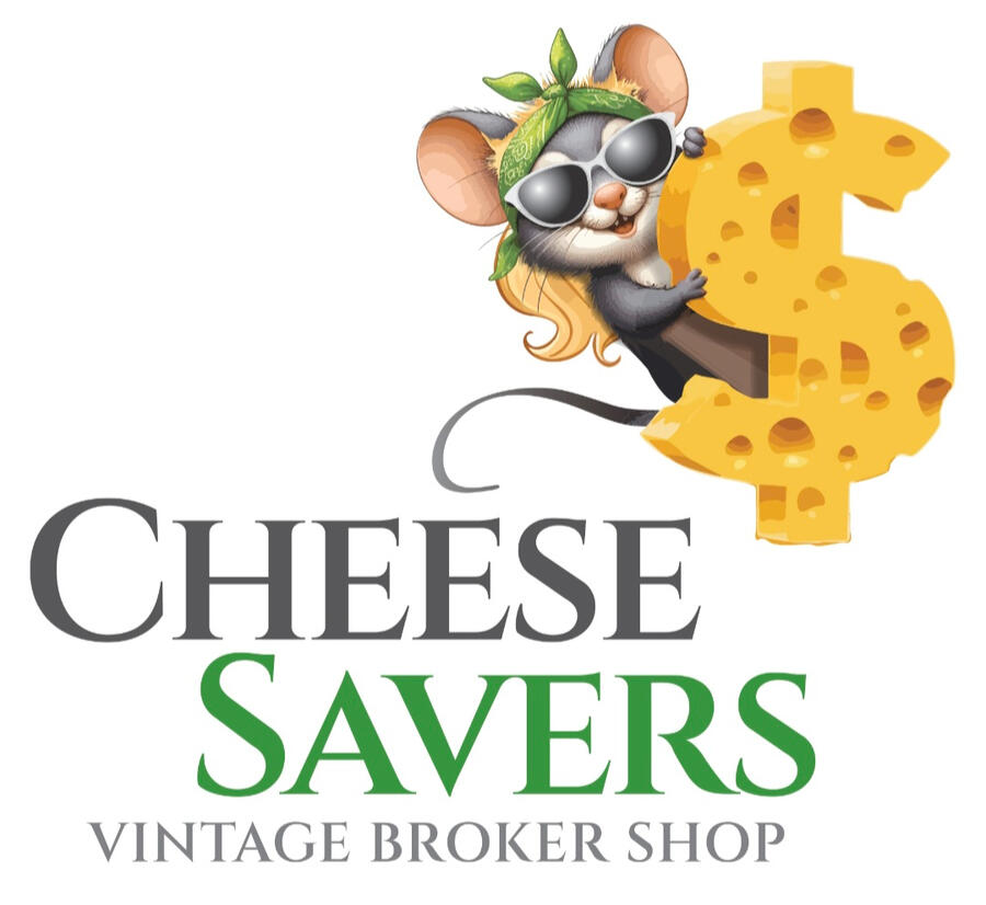 CheeseSavers Vintage Broker Shop Logo